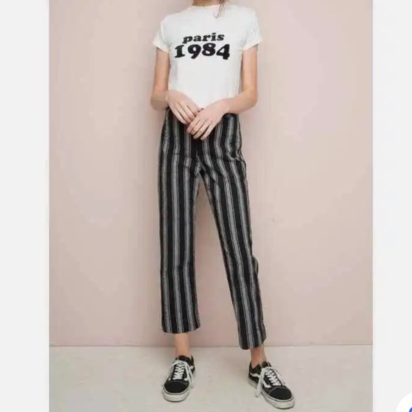 Brandy Melville Striped Tilden Pants - Picture 1 of 3